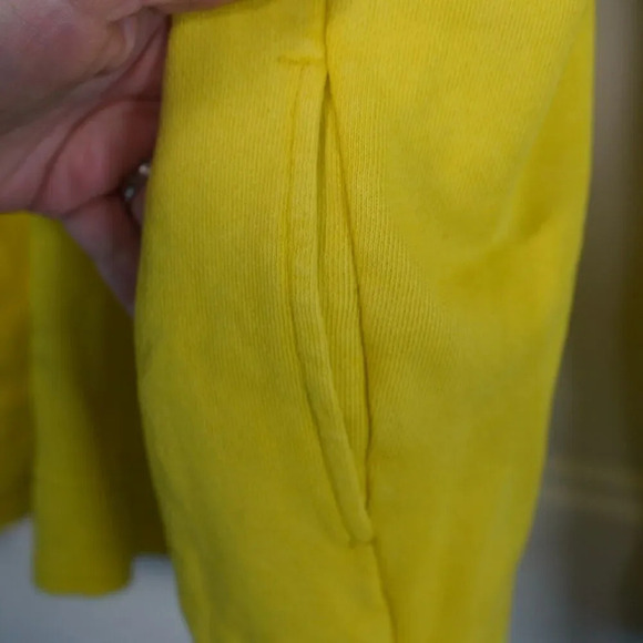 Aerie Hoodie Womens XS Yellow‎ Hooded Sweatshirt Oversized Beachy Athleisure - Picture 6 of 6